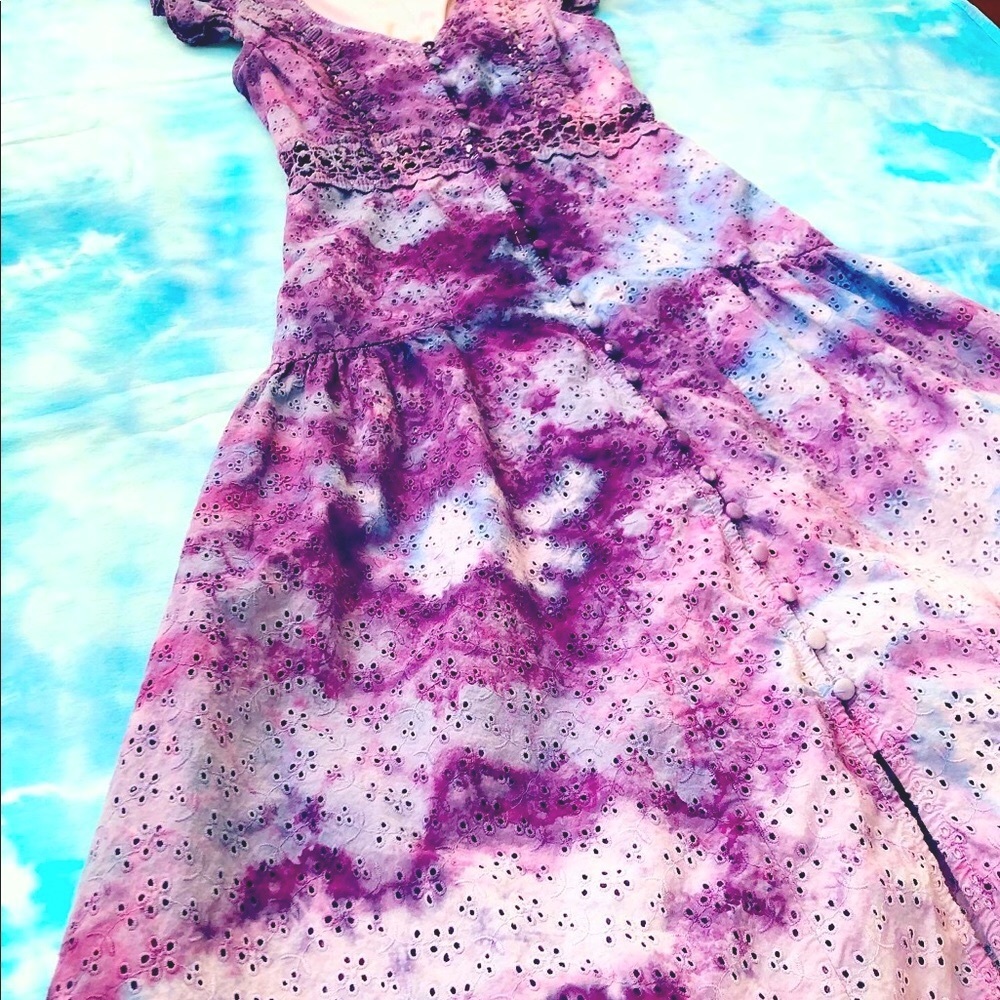 XS Galaxy Ice Dyed Dress